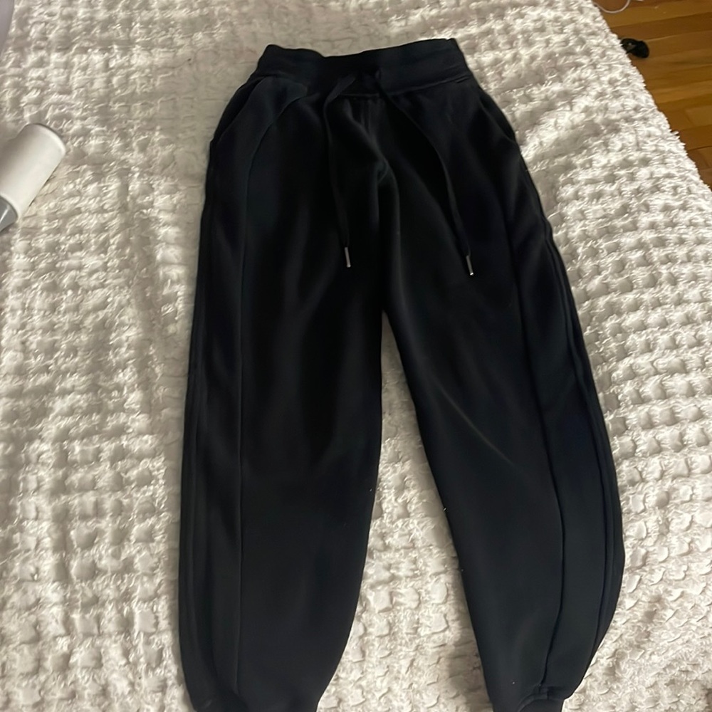 Basically brand new black scuba sweatpants